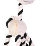 <strong>Trixie</strong> Jucarie Pentru Caini, Girafa Cu Minge Tenis Si Sfoara, 28 cm, 3578 – Caini / Jucarii de Plush