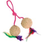 <strong>Trixie</strong> Jucarie Pentru Pisici, 2 Mingi Pe Sfoara, 4.5 cm 4501 – Pisici / Jucarii / Mingi