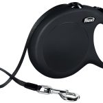 <strong>Flexi</strong> Lesa Flexi Clasic, Banda, L: 8 m/50 kg, Negru, 11731 – Caini / La Plimbare / Lese Retractabile