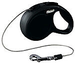 <strong>Flexi</strong> Lesa Flexi Classic, Snur, XS: 3 m/8 kg, Negru, 11771 – Caini / La Plimbare / Lese Retractabile
