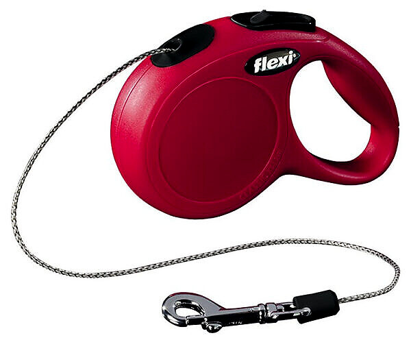 <strong>Flexi</strong> Lesa Flexi Classic, Snur, XS: 3 m/8 kg, Rosu, 11773 – Caini / La Plimbare / Lese Retractabile