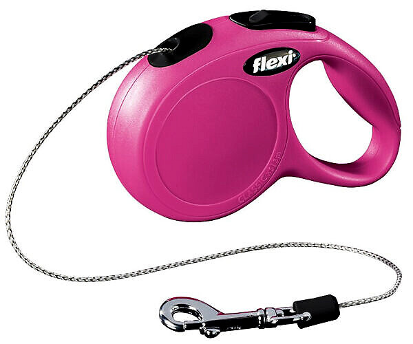 <strong>Flexi</strong> Lesa Flexi Classic, Snur, XS: 3 m/8 kg, Roz, 11776 – Caini / La Plimbare / Lese Retractabile