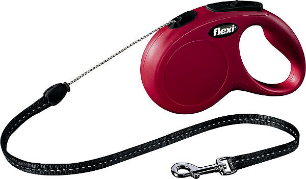 <strong>Flexi</strong> Lesa Flexi Classic, Snur, S: 5 m/12 kg, Rosu, 11783 – Caini / La Plimbare / Lese Retractabile