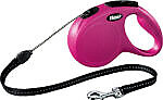<strong>Flexi</strong> Lesa Flexi Classic, Snur, M: 5 m/20 kg, Roz, 11796 – Caini / La Plimbare / Lese Retractabile