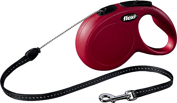 <strong>Flexi</strong> Lesa Flexi Classic, Snur, S: 8 m/12 kg, Rosu, 11803 – Caini / La Plimbare / Lese Retractabile