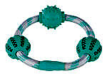 <strong title="Trixie Jucarie Pentru Caini, Denta Fun, Inel Sfoara Cu Mingi, Aroma Menta, Cauciuc, 20 cm/5 cm, 33704 – jucarie rezistenta pentru caini, Jucarie pentru caini Denta Fun Trixie, Jucarie pentru caini cu aroma de menta, Jucarie Denta Fun pentru dentiția câinilor">Trixie Jucarie Pentru Caini, Denta Fun, Inel Sfoara Cu Mingi, Aroma Menta, Cauciuc, 20 cm/5 cm,...</strong>