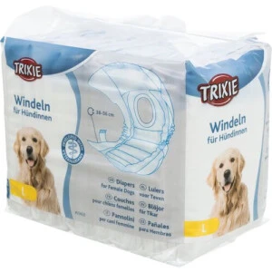 <strong>Trixie</strong> Scutece Pentru Caini Femele, L: 38-56 cm, 12 buc, 23635 – Caini / Scutece