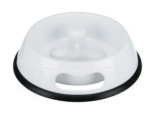 <strong>Trixie</strong> Castron Plastic Pentru Hranire Lenta 0.45 l/20 cm, Diverse Culori, 25031 – Caini / Castroane