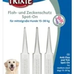 <strong title="Trixie Picaturi Antiparazitare Naturale Pentru Caini, Spot-On, 15-30 kg, 3×3 ml, 25376 – picaturi pentru caini cu greutatea intre 15 si 30 kg, ingrijire naturala pentru caini, produse antiparazitare pentru caini, picaturi antiparazitare ecologice">Trixie Picaturi Antiparazitare Naturale Pentru Caini, Spot-On, 15-30 kg, 3×3 ml, 25376 –...</strong>