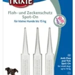 <strong title="Trixie Picaturi Antiparazitare Naturale Pentru Caini, Spot-On, Pana la 15 kg (de la 2 luni), 3×1.5 ml, 25377 – picaturi pentru caini cu ingrediente naturale, preventie paraziti caini, produse antiparazitare pentru caini, paraziti interni si externi caini">Trixie Picaturi Antiparazitare Naturale Pentru Caini, Spot-On, Pana la 15 kg (de la 2 luni),...</strong>