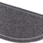 Covoras In Fata Litierei, Forma Semicircular, PVC, 59 x 35 cm, Antracit, 40386