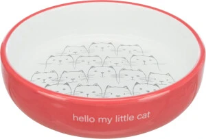 Trixie Castron Ceramic Pentru Pisici, 0.3 l/ 15 cm, Coral, 24771 – castron pisici confortabil,...
