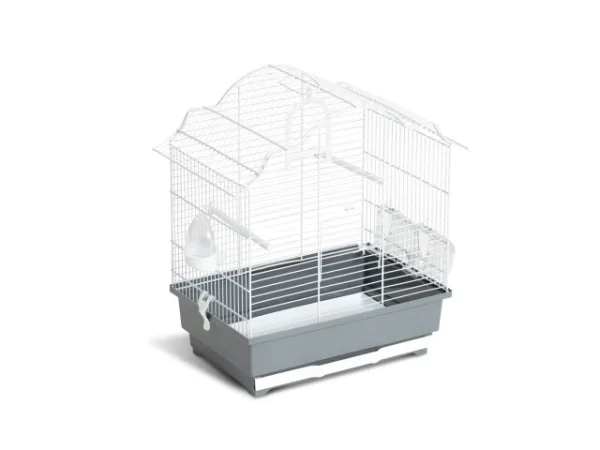 FOP Colivie Patty New, 37 x 23 x H42, Alb, 10140011 – colivie cu mancare si apa, colivie alb,...