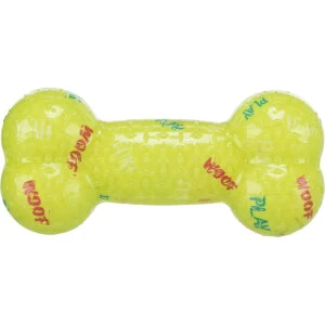 Trixie Jucarie Pentru Caini, Os, TPR, Cu Sunet, 17 cm, 33671 – jucarie 17 cm pentru caini,...