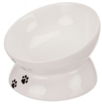 Castron Ceramic, Ridicat, Forma Ergonomica, 0.15 l/ 13 cm, Alb, 24798