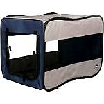 Geanta Transport/Cazare Pentru Caini, Soft Twister, S: 45x45x64 cm, Albastru/Gri, 39692
